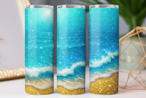 Download Summer Beach Tumbler Wrap Design Art Png - Tumbler wrap design Collection