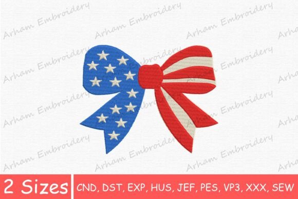 Download American Flag Ribbon Bow, Patriotic Bow - American flag ribbon Collection