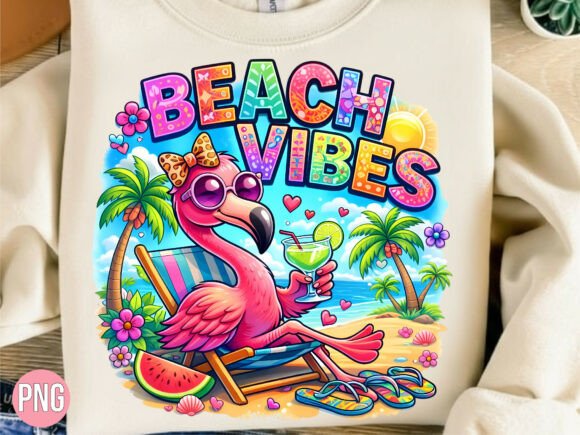 Download Beach Vibes Flamingo Summer Vacation PNG - Summer vacation Collection